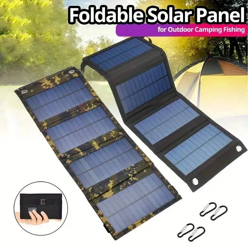 Folding Solar Panel - Pannello solare pieghevole USB portatile Pannelli
