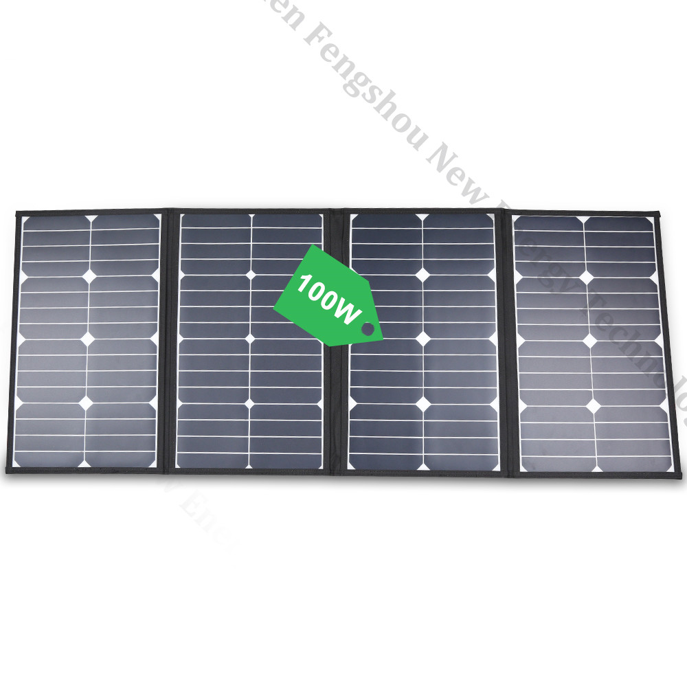 Folding Solar Panel - Caricatore solare portatile pieghevole da 100