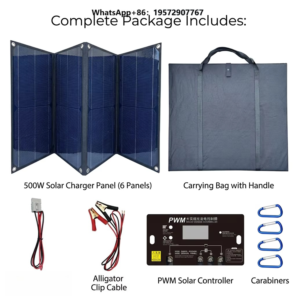 Folding Solar Panel - Pannello Solare Monocristallino Impermeabile ad Alta