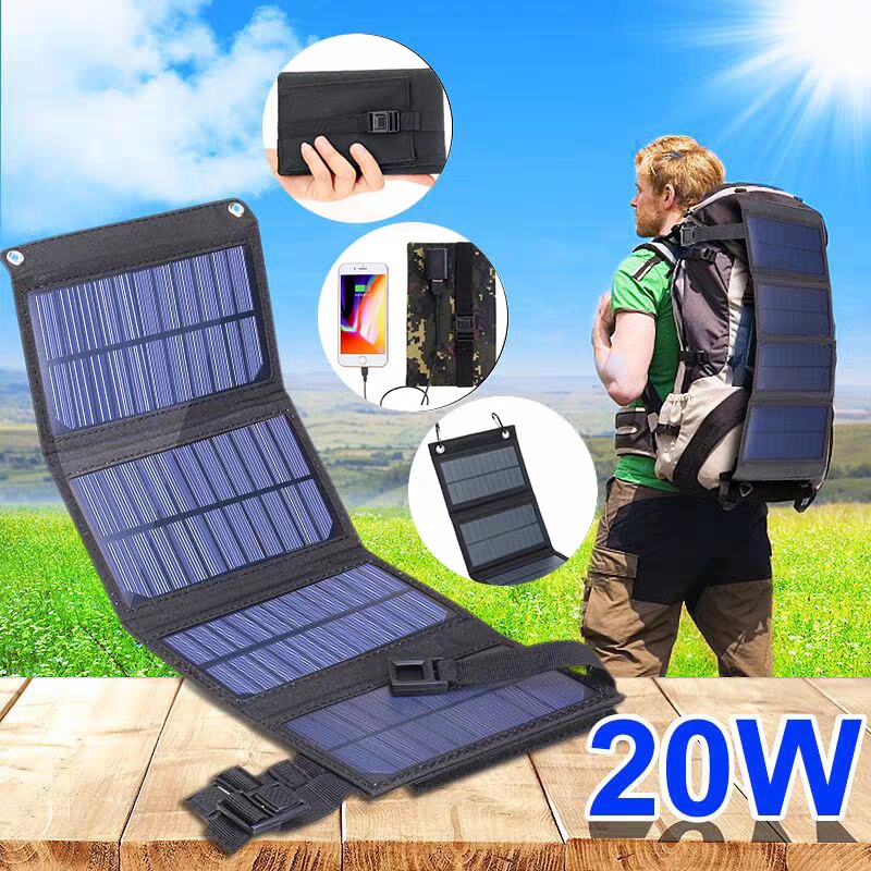 Folding Solar Panel - Pannello Solare Pieghevole 20W 50W 60W,