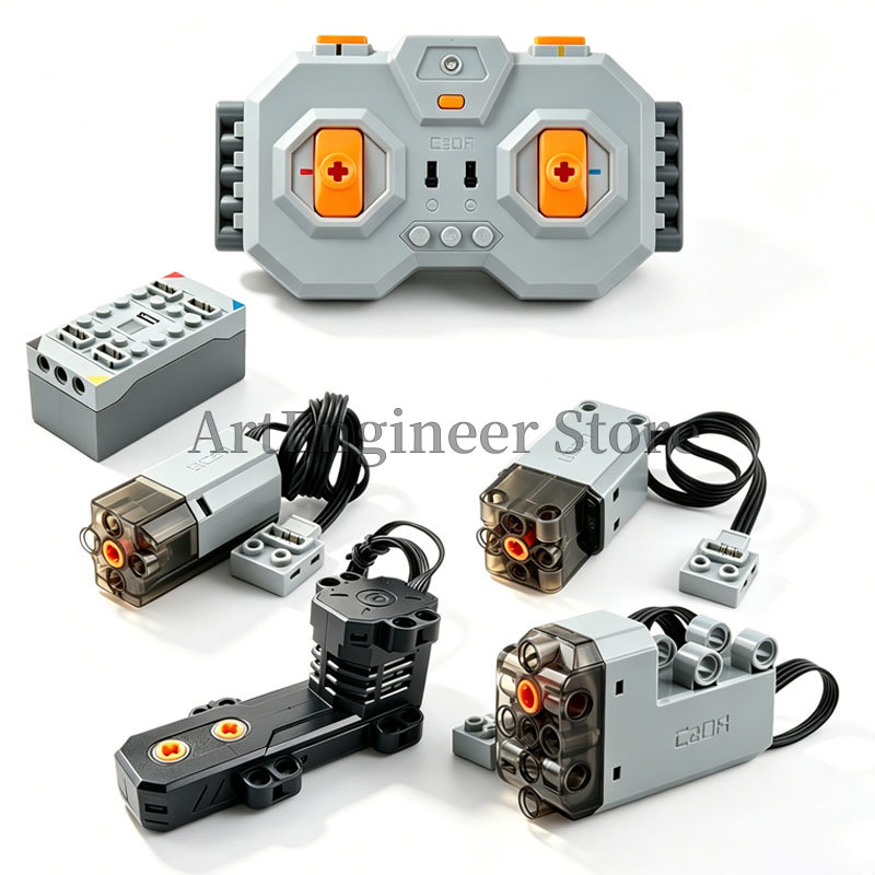 Renewable Energy Lego - CaDA Power Functions Motore Servo M/L/Servo,